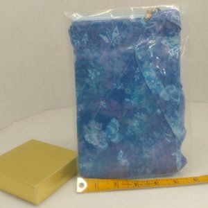 NWT Blue Butterflies Girl's or Teen's Cross body zipper purse